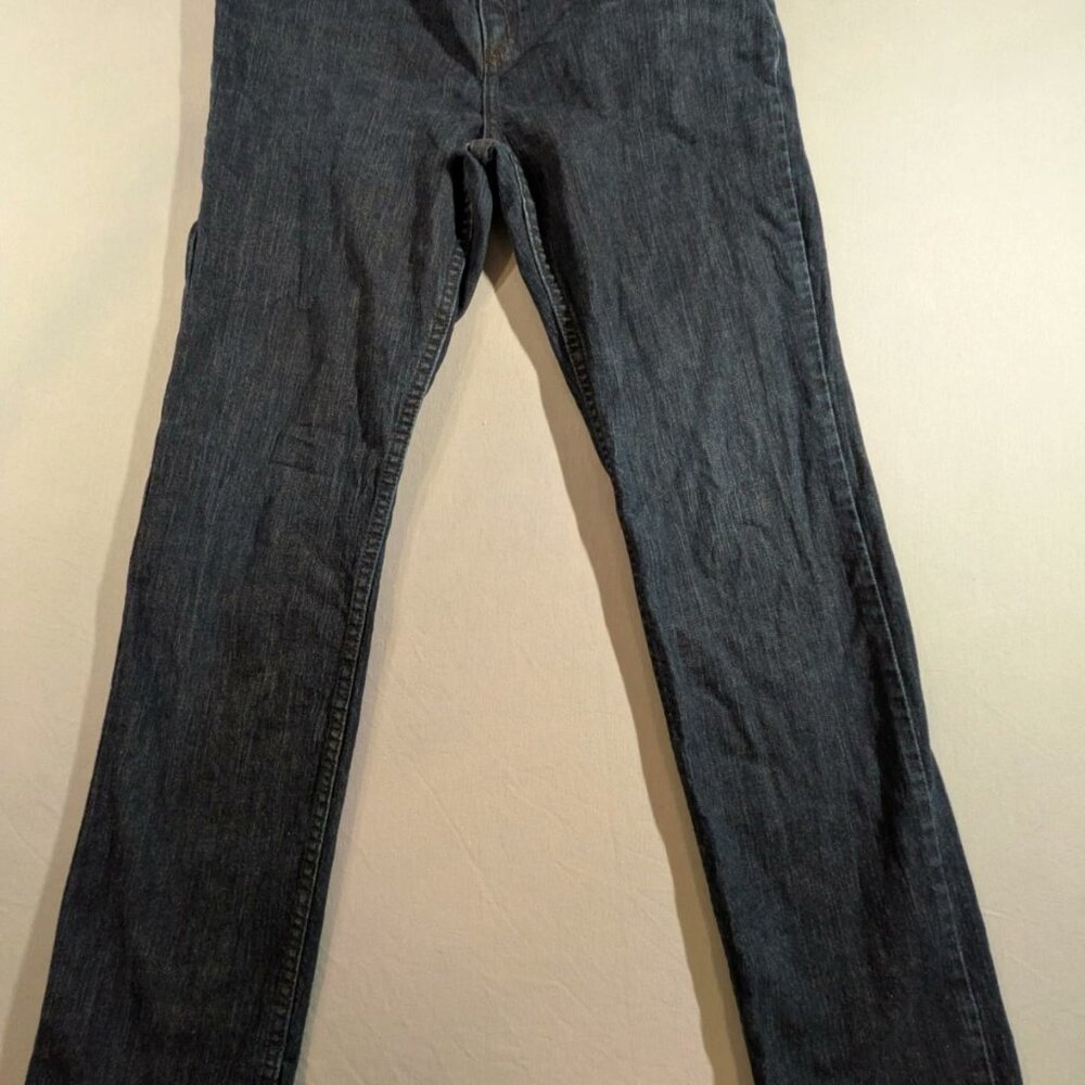 Simply Vera Wang Women's Stretch Dark Blue Denim Jeans W/Logo Size 10